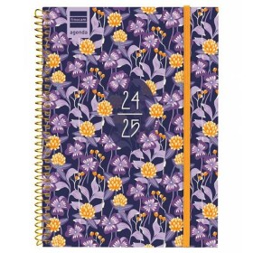 Agenda Finocam 4º SVH Viola Multicolore Quarto 15,5 x 21,2 cm 2024-2025 di Finocam, Diari per appuntamenti e agende - Rif: S8...