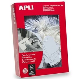 Étiquettes de suspension Apli 389 Blanc Papier Carton de Apli, Étiquettes adhésives et autocollants - Réf : M0314194, Prix : ...