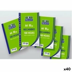 Bloco de Notas Branco 100 Folhas (40 Unidades) de BigBuy Office, Blocos para anotações - Ref: S8435700, Preço: 73,08 €, Desco...