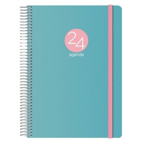 Agenda MEMPHIS DOHE 2024 Vert quarto 15 x 21 cm Annuel de DOHE, Agendas civils & carnets de RDV - Réf : S8436760, Prix : 14,8...