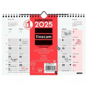 calendrier mural Finocam Papier 2025 21 x 15 cm Finocam - 1