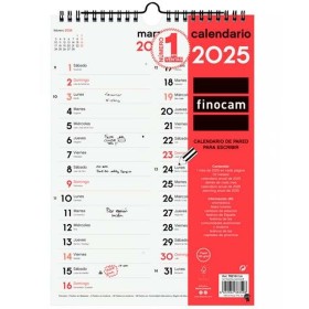 calendrier mural Finocam Papier 2025 21 x 30 cm de Finocam, Calendriers muraux - Réf : S8437018, Prix : 5,94 €, Remise : %