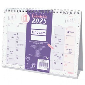 Calendrier de bureau Finocam CHIC Violet Papier 21 x 15 cm 2025 de Finocam, Calendriers de bureau - Réf : S8437026, Prix : 5,...