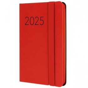 Agenda Finocam FLEXI Rouge Mini 8,2 x 12,7 cm 2025 Lisse de Finocam, Agendas civils & carnets de RDV - Réf : S8437128, Prix :...