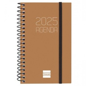 Agenda Finocam OPAQUE Marron Mini 7,9 x 12,7 cm 2025 de Finocam, Agendas civils & carnets de RDV - Réf : S8437160, Prix : 6,2...