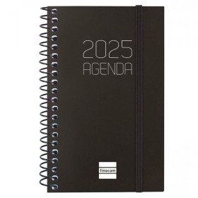 Agenda Finocam OPAQUE Noir Mini 7,9 x 12,7 cm 2025 de Finocam, Agendas civils & carnets de RDV - Réf : S8437162, Prix : 6,20 ...