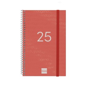 Diary Finocam YEAR Red 11,7 x 18,1 cm 2025 by Finocam, Appointment Books & Planners - Ref: S8437400, Price: 7,48 €, Discount: %