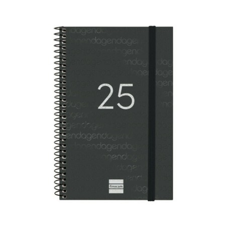 Agenda Finocam YEAR Negro 11,7 x 18,1 cm 2025 | Tienda24 - Global Online Shop Tienda24.eu