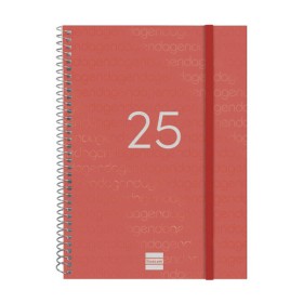 Agenda Finocam YEAR Rouge A5 15,5 x 21,2 cm 2025 de Finocam, Agendas civils & carnets de RDV - Réf : S8437403, Prix : 8,28 €,...