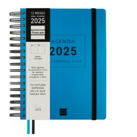 Agenda Finocam TEMPUS Azul Cuarto 15,5 x 21,7 cm 2025 de Finocam, Agendas y calendarios - Ref: S8437483, Precio: 19,88 €, Des...