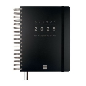 Agenda Finocam TEMPUS Noir quarto 15,5 x 21,7 cm 2025 de Finocam, Agendas civils & carnets de RDV - Réf : S8437484, Prix : 19...