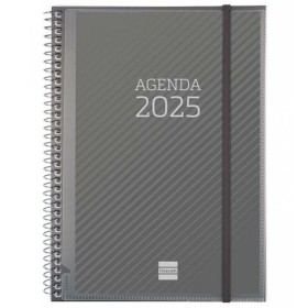 Diary Finocam Grey A5 15,5 x 21,2 cm 2025 by Finocam, Appointment Books & Planners - Ref: S8437499, Price: 9,12 €, Discount: %