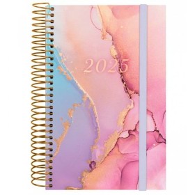 Diary Finocam DESIGN COLLECTION 11,7 x 18,1 cm 2025 Floral by Finocam, Appointment Books & Planners - Ref: S8437514, Price: 1...