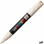 Acrylic paint marker POSCA PC-1M 0,7 mm Beige (6 Units) | Tienda24 - Global Online Shop Tienda24.eu