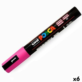 Rotulador de tinta acrílica POSCA PC-5M Framboesa 1,8-2,5 mm (6 Unidades) de POSCA, Marcadores permanentes - Ref: S8437651, P...