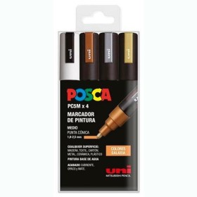 Acrylic paint marker POSCA PC-5M/4C GALAXY Multicolour 1,8-2,5 mm 4 Pieces by POSCA, Permanent Markers & Marker Pens - Ref: S...