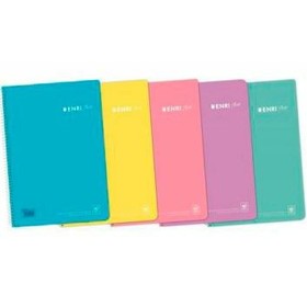 Cuaderno ENRI Pastel Din A4 80 Hojas (5 Unidades) de ENRI, Cuadernos de anillas - Ref: S8437746, Precio: 15,40 €, Descuento: %