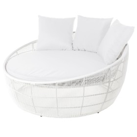 Chaise longue Dido 160 x 160 x 76 cm Rond Blanc de BigBuy Garden, Bains de soleil - Réf : S8700071, Prix : 855,76 €, Remise : %