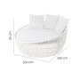 Lettino Dido 160 x 160 x 76 cm Rotondo Bianco | Tienda24 - Global Online Shop Tienda24.eu