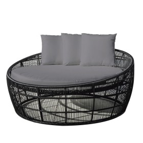 Sun-lounger Dido 160 x 160 x 76 cm Circular Black by BigBuy Garden, Sunloungers - Ref: S8700072, Price: 855,76 €, Discount: %