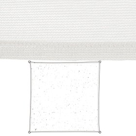 Voiles d'ombrage Auvent 5 x 5 m Blanc Polyéthylène 300 x 300 x 0,5 cm de BigBuy Home, Voiles d'ombrage - Réf : S8700120, Prix...