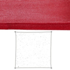 Voiles d'ombrage Auvent Cerise Polyéthylène 500 x 500 x 0,5 cm de BigBuy Home, Voiles d'ombrage - Réf : S8700132, Prix : 85,8...