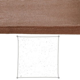 Voiles d'ombrage Auvent 5 x 5 m Chocolat Polyéthylène 500 x 500 x 0,5 cm de BigBuy Home, Voiles d'ombrage - Réf : S8700150, P...