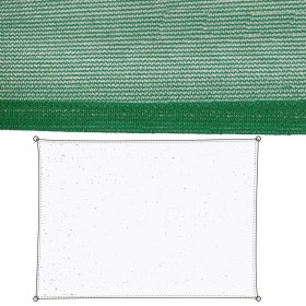 Vele parasole Tenda 3,5 x 3,5 m Verde Polietilene 350 x 350 x 0,5 cm | Tienda24 - Global Online Shop Tienda24.eu