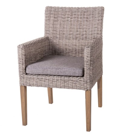 Garden chair Patsy Grey Wood Rattan 58 x 63 x 86 cm | Tienda24 - Global Online Shop Tienda24.eu