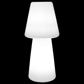 Desk lamp Bossa White Polyurethane 28 x 28 x 60 cm by BigBuy Home, Bedside and Table Lamps - Ref: S8700393, Price: 95,32 €, D...