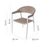 Garden chair Nadia Biscuit Aluminium | Tienda24 - Global Online Shop Tienda24.eu