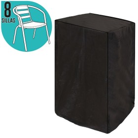 Chair Cover For chairs Black PVC 66 x 66 x 170 cm BigBuy Garden - 1