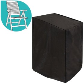 Chair Cover Armchair Black PVC 89 x 76 x 107 cm BigBuy Garden - 1