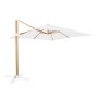 Parasol Tiber Blanc Aluminium bois de teck 300 x 300 x 250 cm | Tienda24 - Global Online Shop Tienda24.eu