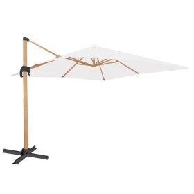 Parasol Tiber Grafite Alumínio Teca 300 x 400 x 250 cm de BigBuy Outdoor, Sombrinhas - Ref: S8700722, Preço: 465,90 €, Descon...