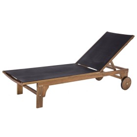 Chaise longue Nina Nina Noir 200 x 65 x 85 cm de Nina, Bains de soleil - Réf : S8700766, Prix : 192,78 €, Remise : %