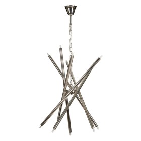 Lámpara de Techo 82 x 82 x 34,3 cm Cristal Metal Plata de BigBuy Home, Iluminación colgante - Ref: S8800227, Precio: 297,22 €...