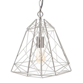 Candeeiro de teto Metal Prata 34 x 34 x 38 cm de BigBuy Home, Iluminação suspensa - Ref: S8800486, Preço: 34,68 €, Desconto: %