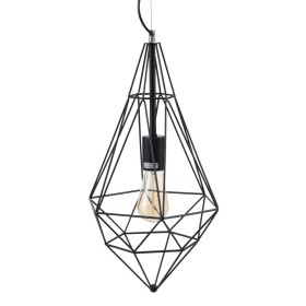 Lámpara de Techo Negro Metal 26 x 26 x 46 cm de BigBuy Home, Iluminación colgante - Ref: S8800491, Precio: 26,89 €, Descuento: %