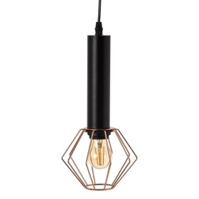 Ceiling Light Black Metal Copper Ø 15 cm 15 x 15 x 30 cm by BigBuy Home, Pendant Lights - Ref: S8800679, Price: 16,58 €, Disc...