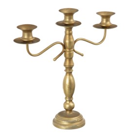 Candleholder Golden Iron 11,5 x 11,5 x 40 cm | Tienda24 - Global Online Shop Tienda24.eu