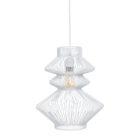 Ceiling Light Metal White 28 x 28 cm by BigBuy Home, Pendant Lights - Ref: S8801250, Price: 29,49 €, Discount: %