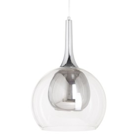 Candeeiro de teto Cristal Cinzento Metal 30 x 30 x 50 cm de BigBuy Home, Iluminação suspensa - Ref: S8801828, Preço: 46,15 €,...