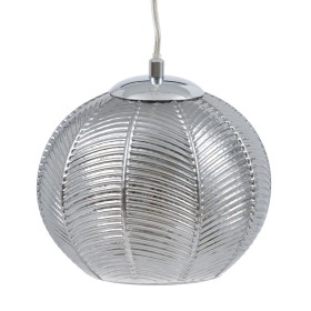 Suspension 20 x 20 x 15,5 cm Verre Argent Fer Ø 20 cm de BigBuy Home, Suspensions - Réf : S8801852, Prix : 23,67 €, Remise : %