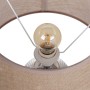 Desk lamp Beige Silver Sackcloth Ceramic 60 W 220 V 240 V 220-240 V 26 x 26 x 49,5 cm | Tienda24 - Global Online Shop Tienda24.eu