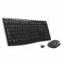 Teclado e Rato sem Fios Logitech 920-004512 Preto Qwerty Italiano | Tienda24 Tienda24.eu