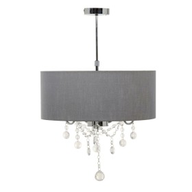 Ceiling Light 44 x 44 x 65 cm Grey Metal Ø 44 cm by BigBuy Home, Pendant Lights - Ref: S8801908, Price: 54,40 €, Discount: %