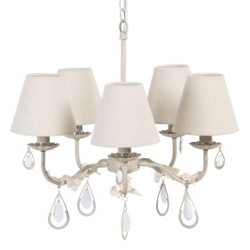 Lampadario 28 x 28 x 36 cm Cristallo Metallo Argento | Tienda24 - Global Online Shop Tienda24.eu