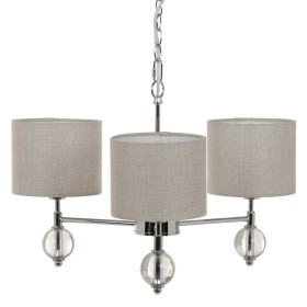 Lámpara de Techo 58 x 58 x 73 cm Metal Plata Ø 16 cm de BigBuy Home, Iluminación colgante - Ref: S8801944, Precio: 57,62 €, D...