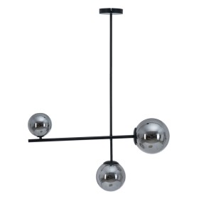 Suspension Ø 14 cm 70 x 18 x 90 cm Verre Noir Métal de BigBuy Home, Suspensions - Réf : S8802339, Prix : 77,40 €, Remise : %